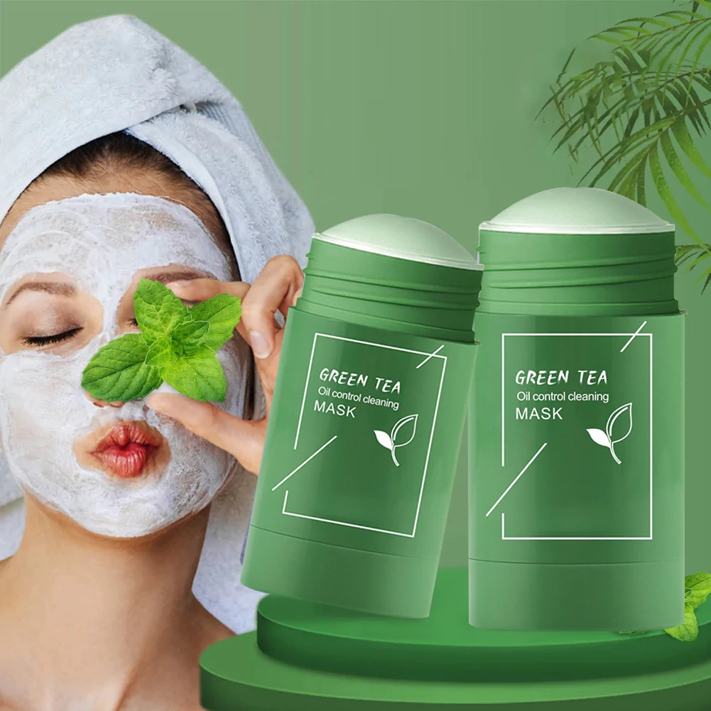 green tea/eggplant purifying clay stick